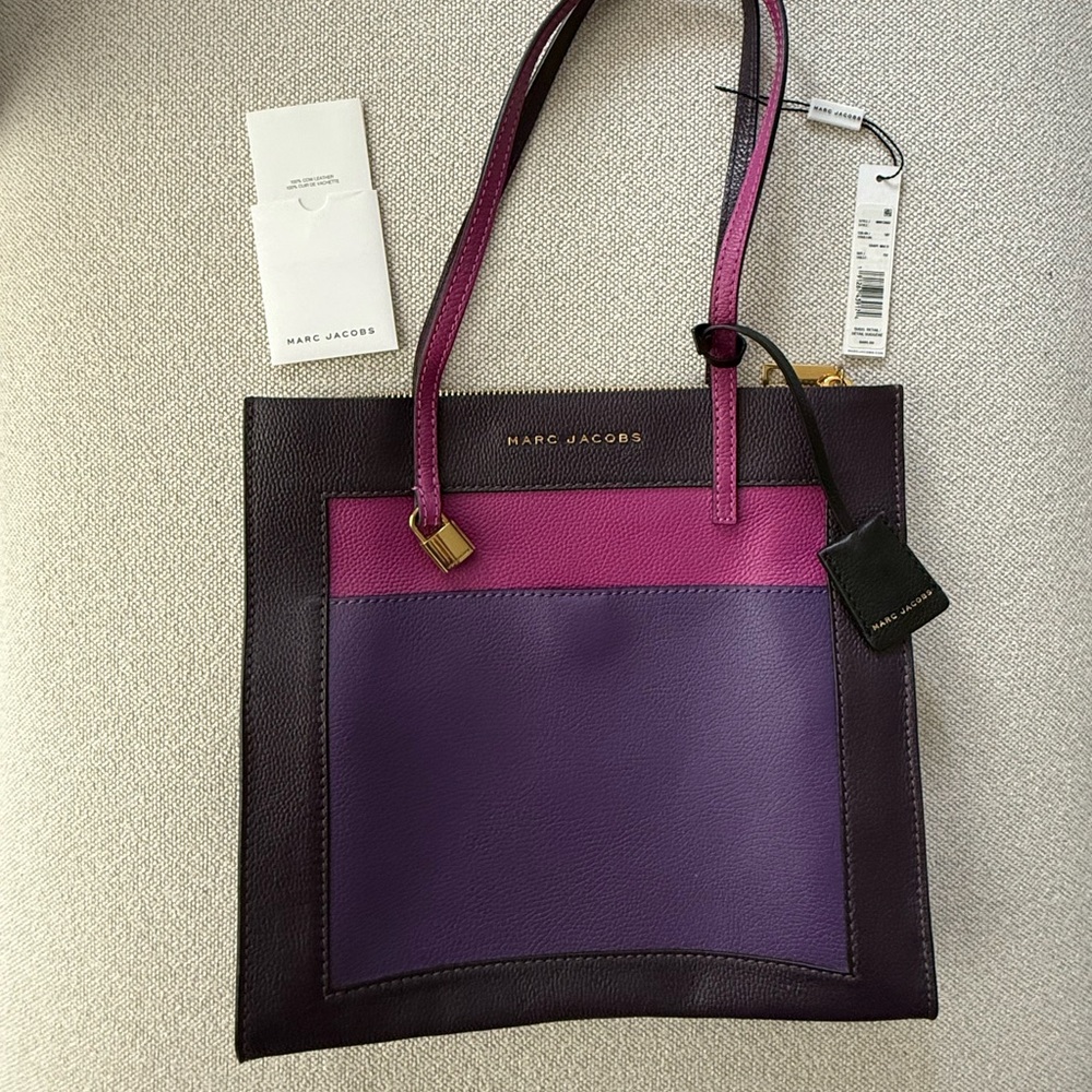 Marc Jacobs Purple and Pink Tote Bag - NWT